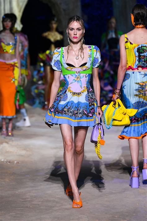 versace runway spring 2021|Versace spring dresses 2021.